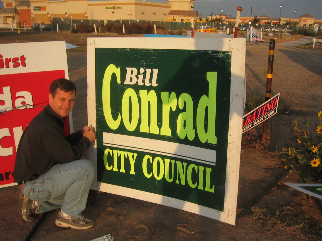 Bill Conrad Running for City Council and winning.