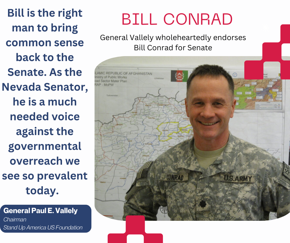 MG Paul Vallely Endorsement of Bill Conrad